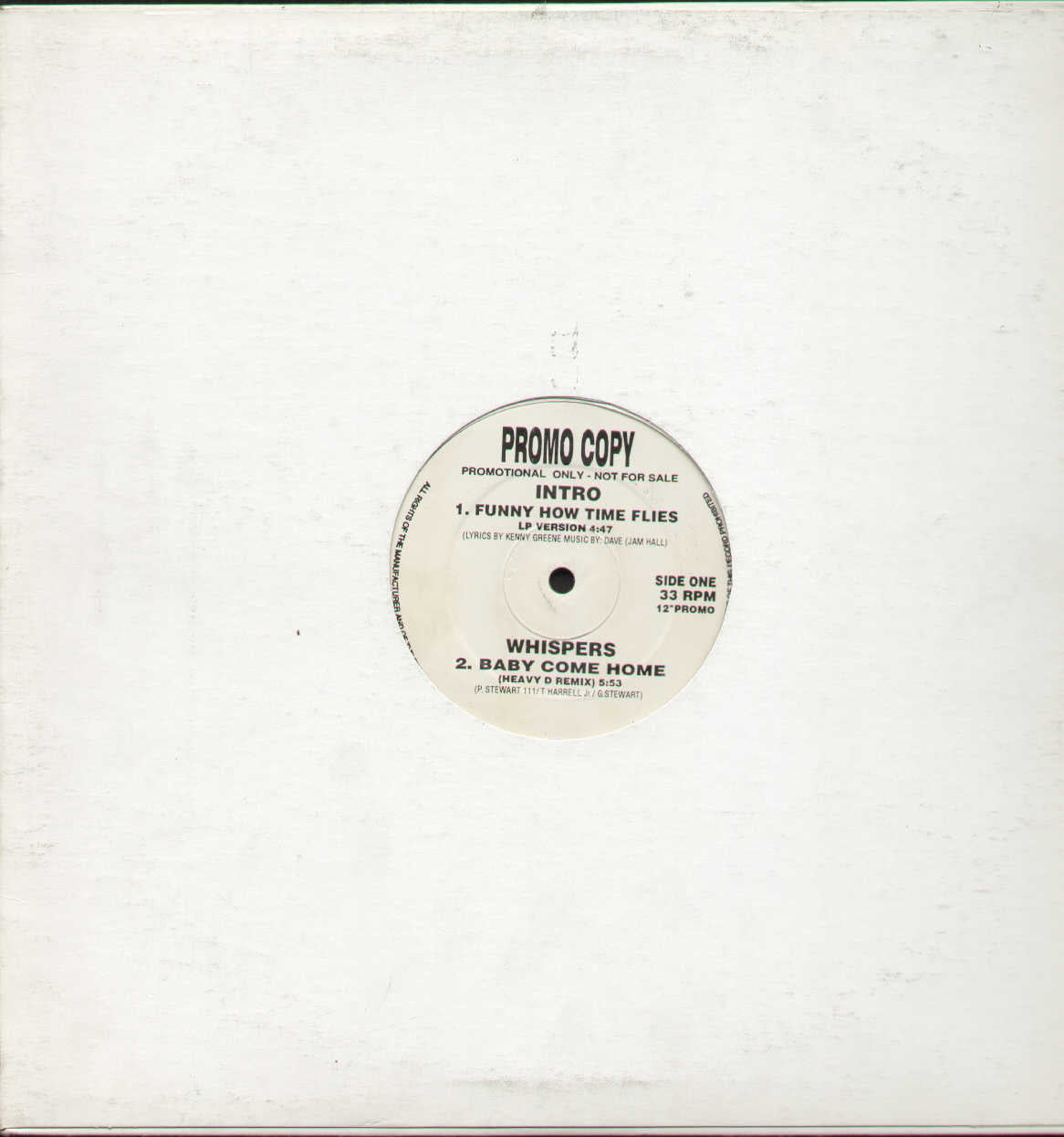 Funny How Time Flites / Baby Come Home / Let Me Down ...