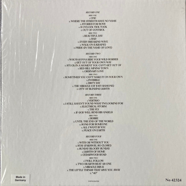 Songs Of Surrender Deluxe Limited Edition Boxset