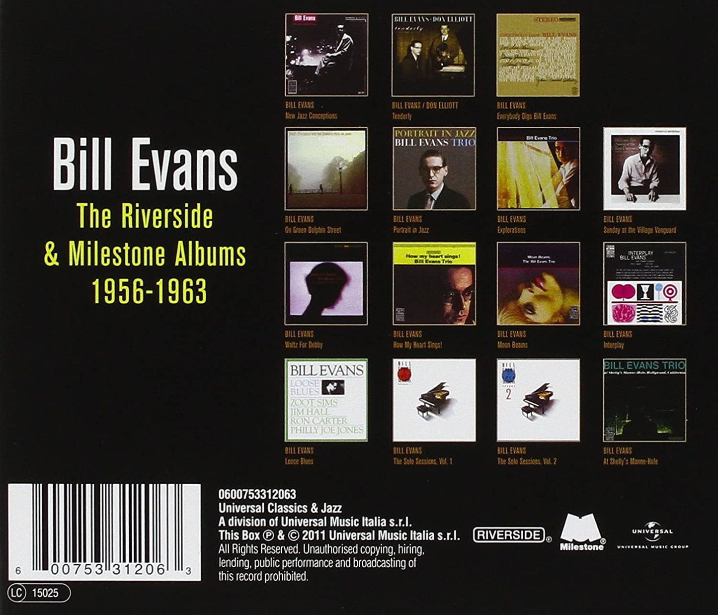 The Riverside & Milestone Albums 1956 1963 Boxset 15Cd