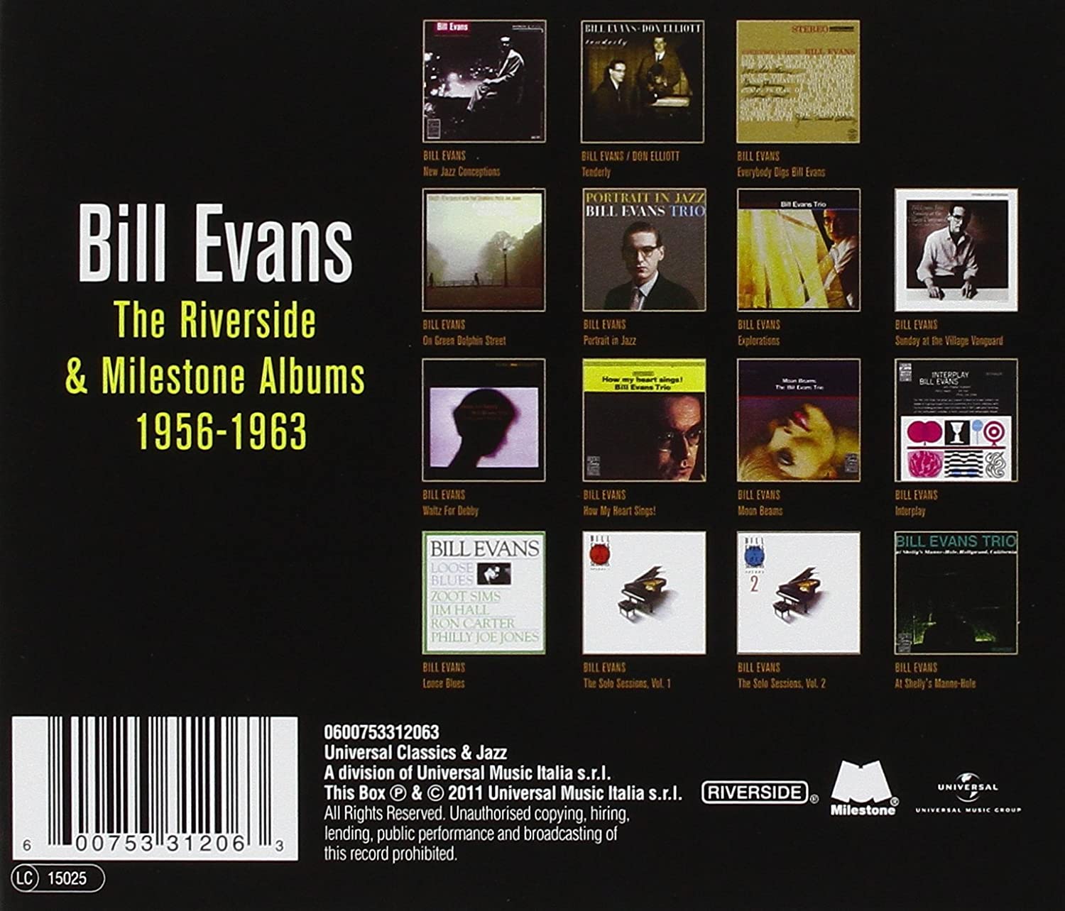 The Riverside & Milestone Albums 1956 1963 Boxset 15Cd