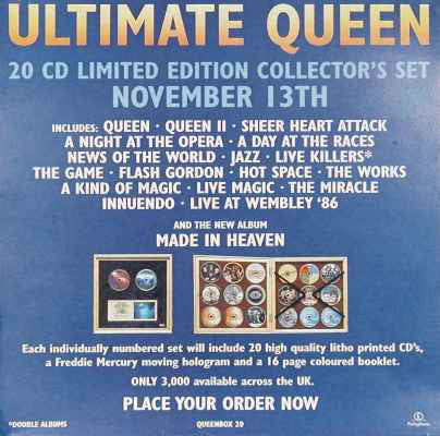 The Ultimate Queen Boxset Limited Edition Deluxe Numbered