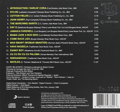 Belafonte At Carnegie Hall UHQ CD JAPAN