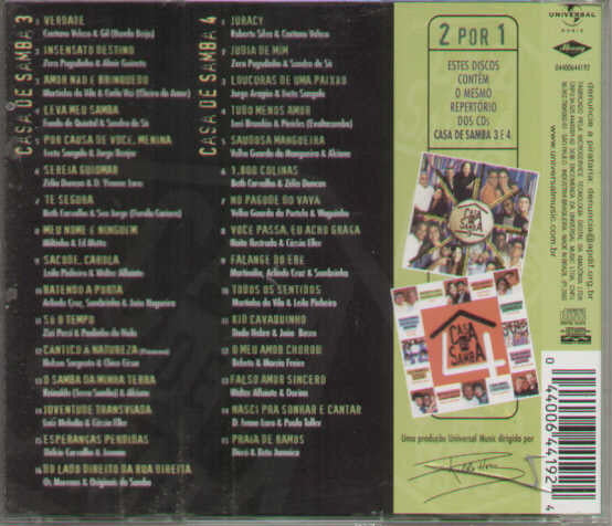 Casa De Samba Vol.3 & 4