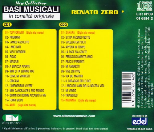 Renato Zero Basi Musicali In Tonalita Originale