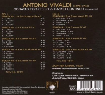 Complete Cello Sonatas