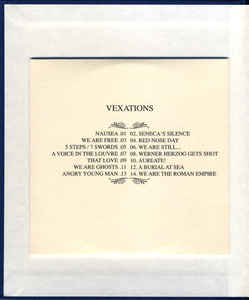 Vexations Limited Edition 2Xcd+Book