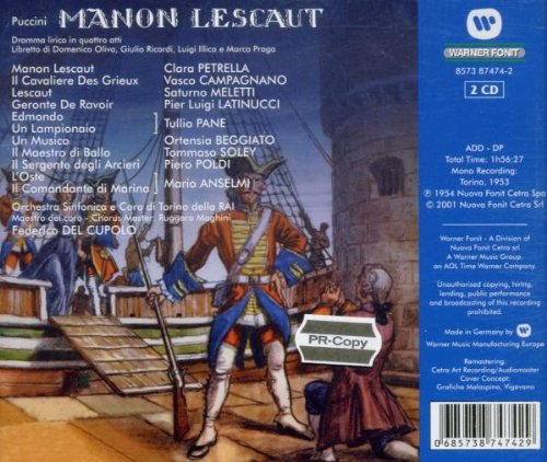 Manon Lescaut Boxset