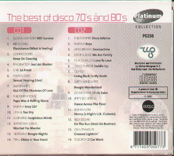 Best Of Disco 70S And 80S