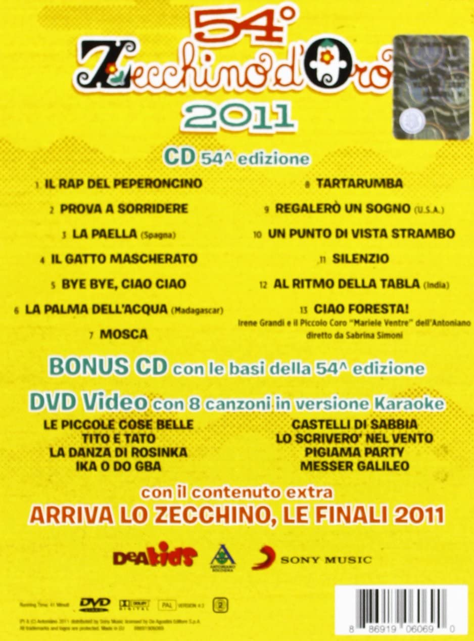 Zecchino D'oro 54 Edizione 2Cd+1Dvd