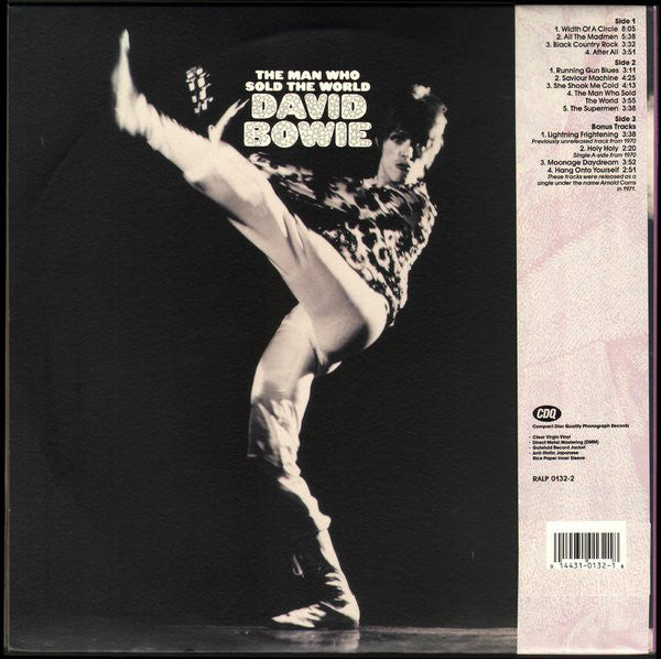 The Man Who Sold The World 2Lp Clear Vinyl Limited Edition
