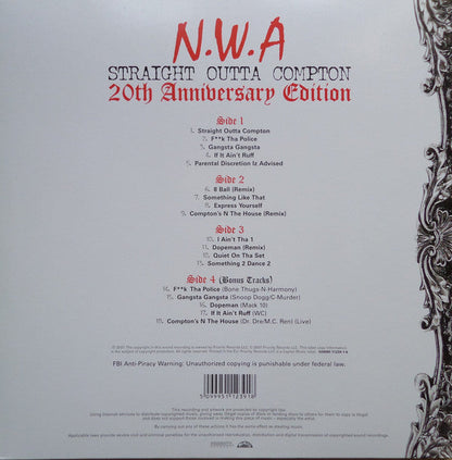 Straight Outta Compton 20Th Anniversary Edition