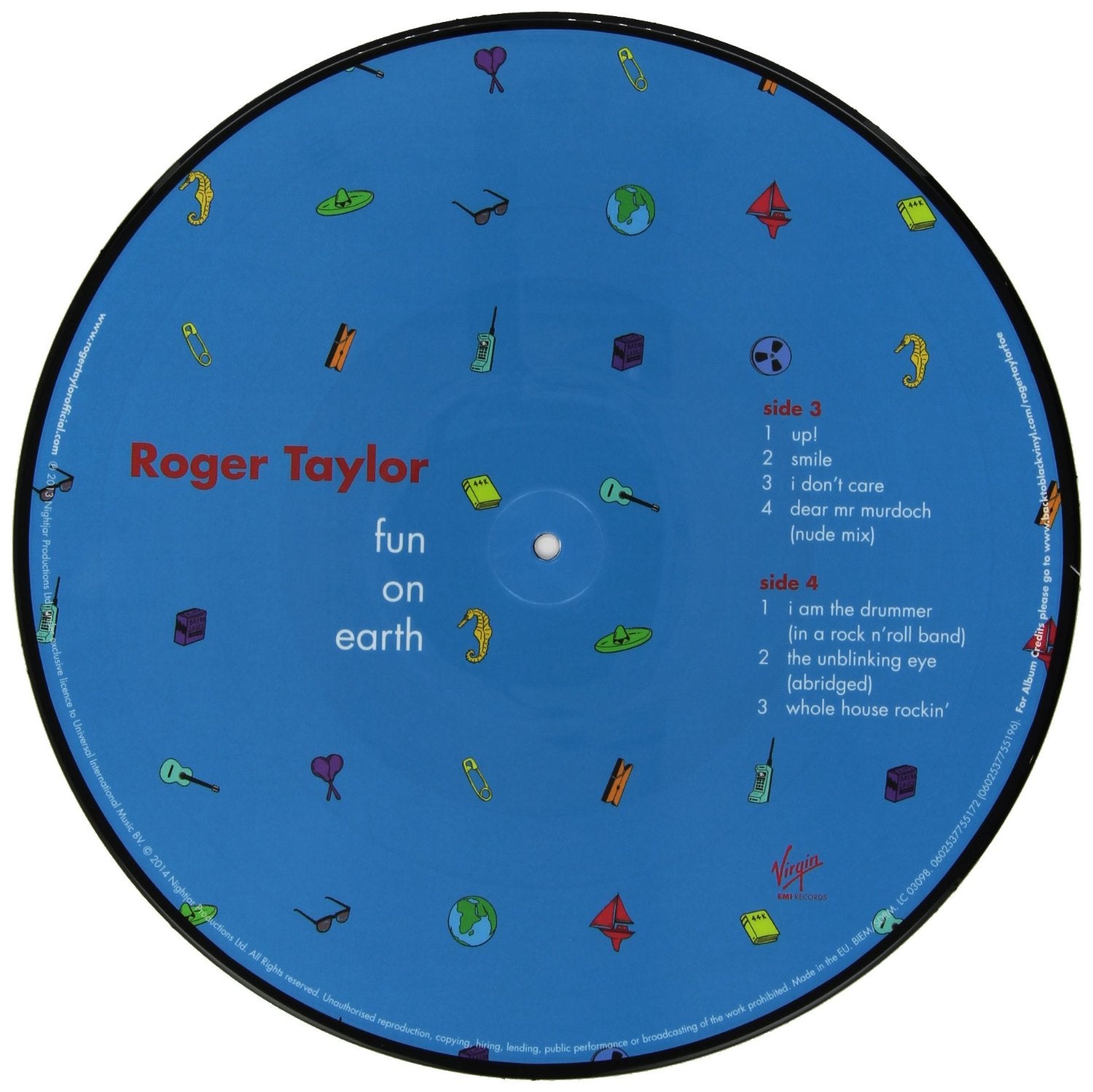 Fun On Earth Picture Disc Limited Edition