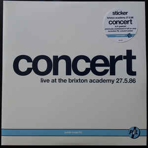 Concert Live At The Brixton Academy 27.5.86 Rsd 2018