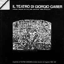 Il Teatro Di Giorgio Gaber Anni Affollati