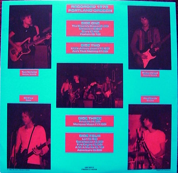 Live Portland Oregon 1978