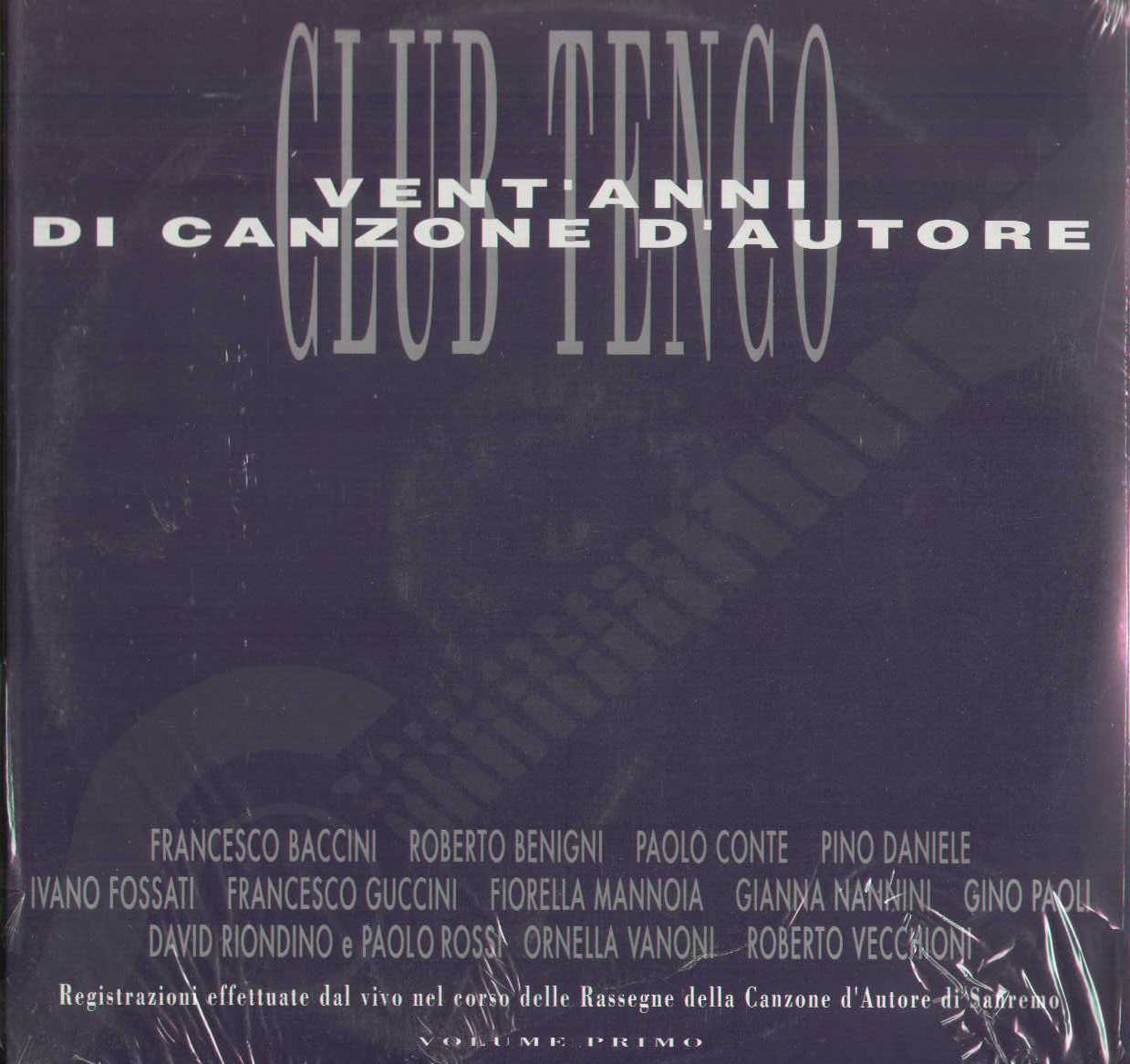 Club Tenco Vent'anni Di Canzone D'autore Volume 1