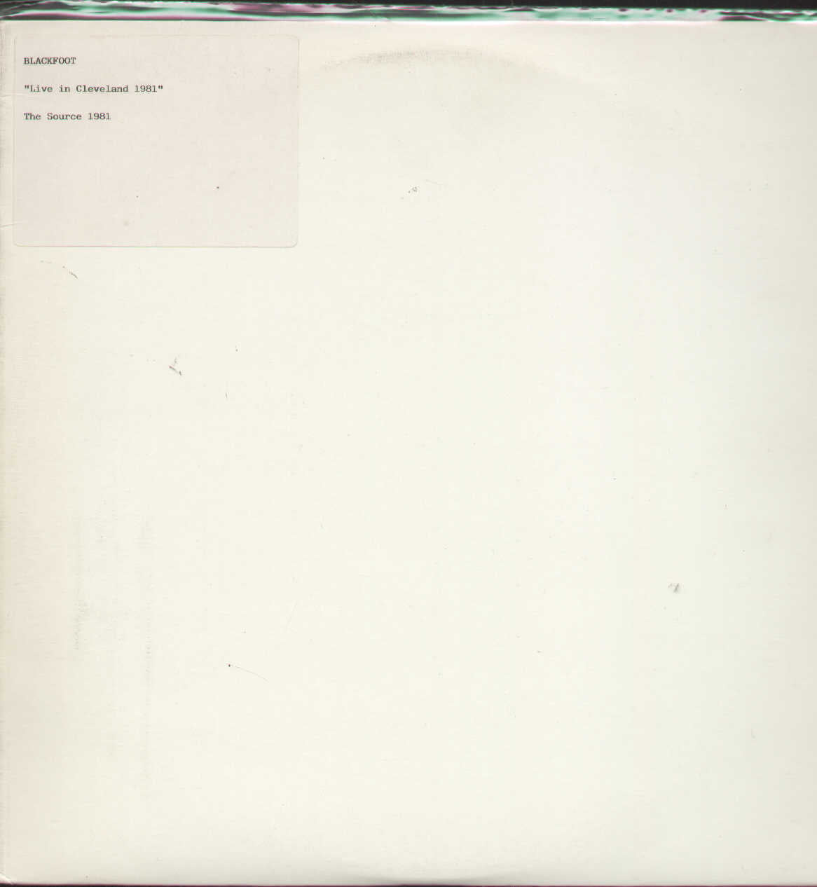 Live In Cliveland The Source 1981