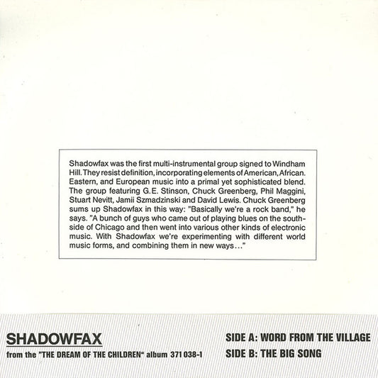 Word From The Village / The Big Song