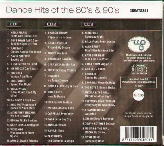 Dance Hits Of The 80'S And 90'S
