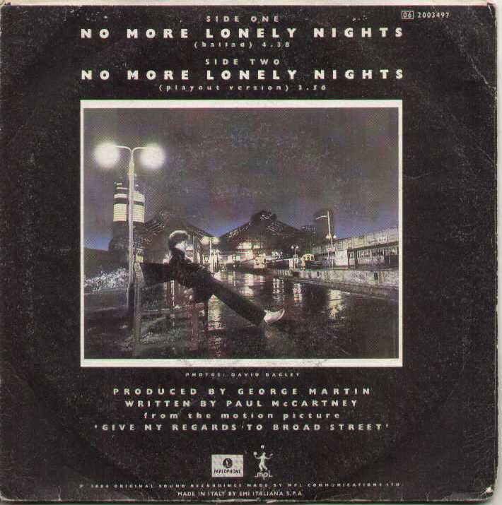 No More Lonely Nights