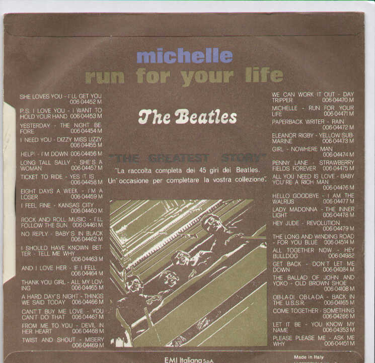 Michelle / Run For Your Life