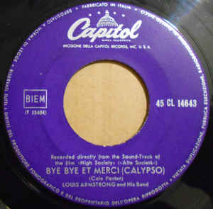 Bye Bye Et Mercy Calypso / Now You Has Jazz