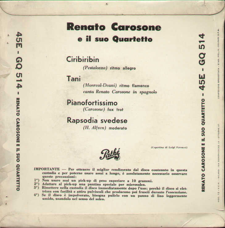 Ciribiribin / Tani / Pianofortissimo / Rapsodia Svedese