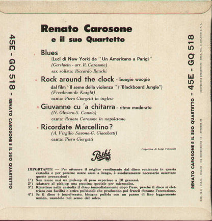 Renato Carosone E Il Suo Quartetto