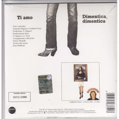 Ti Amo / Dimentica Dimentica Rsd 2017 Limited Edition