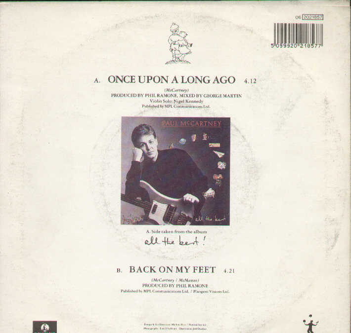 Once Upon A Long Ago / Back On My Feet