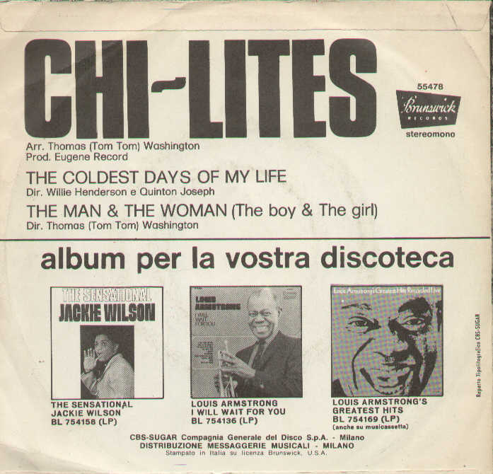 The Coldest Days Of My Life / The Man & The Woman