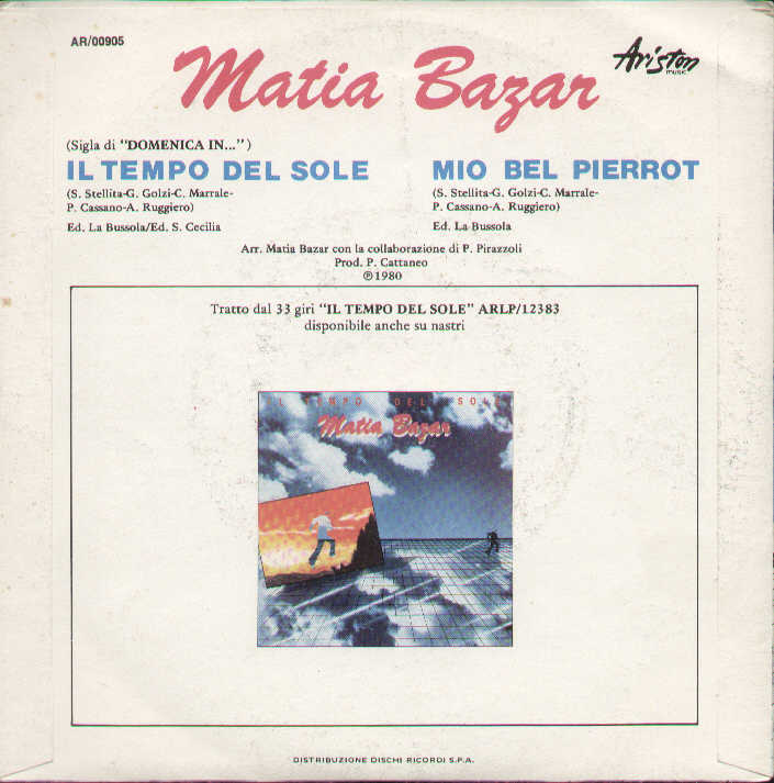 Il Tempo Del Sole / Mio Bel Pierrot