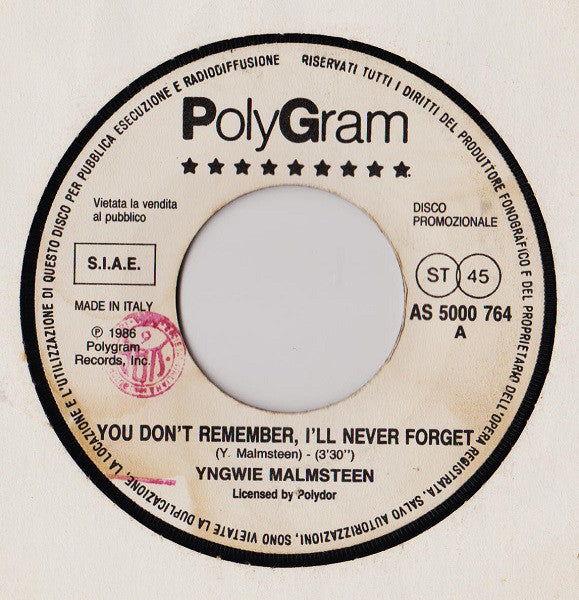 You Don't Remember I'll Never Forget / The Way