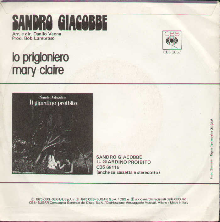 Io Prigioniero / Mary Claire