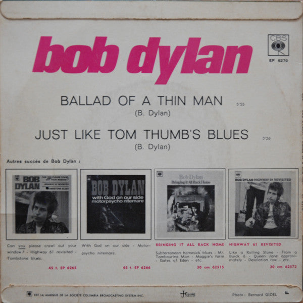 Ballad Of A Thin Man / Just Like Tom Thumb's Blues