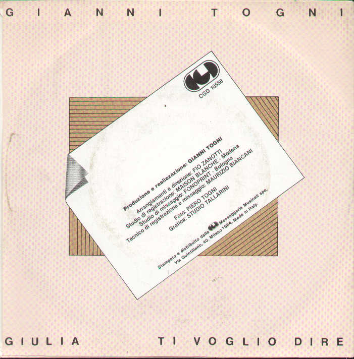 Giulia / Ti Voglio Dire