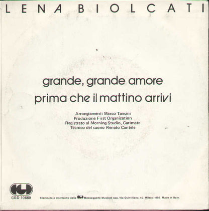 Grande Grande Amore / Prima Che Il Mattino Arrivi
