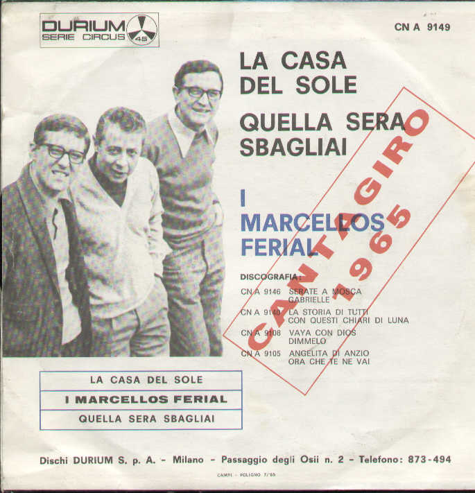 La Casa Del Sole / Quella Sera Sbagliai