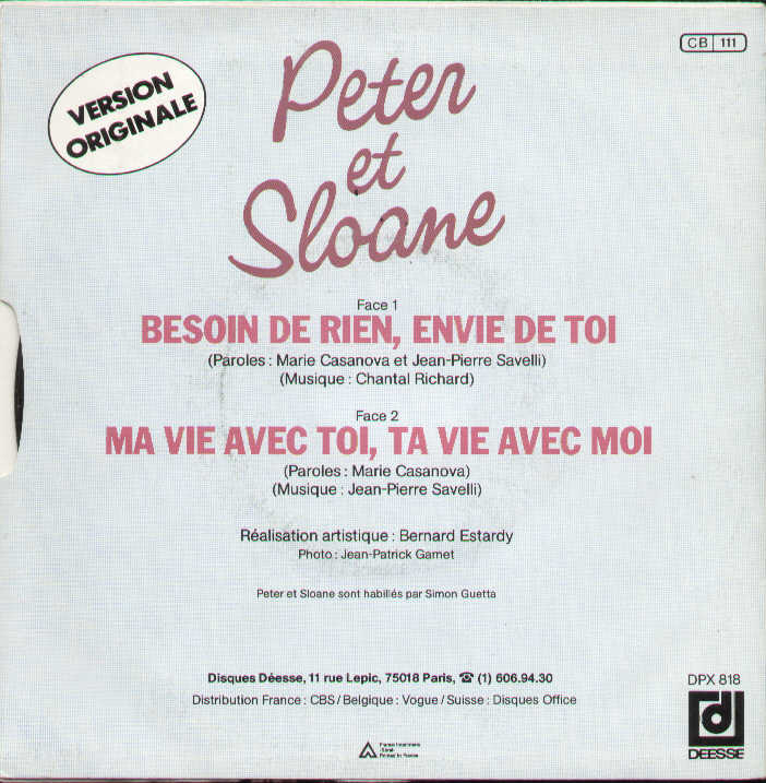 Besoin De Rien Envie De Toi / Ma Vie Avec Toi Ta Vie Avec..