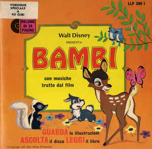 Walt Disney Presenta Bambi Con Musiche Tratte Dal Film