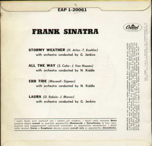 Stormy Weather / All The Way / Ebb Tide / Laura