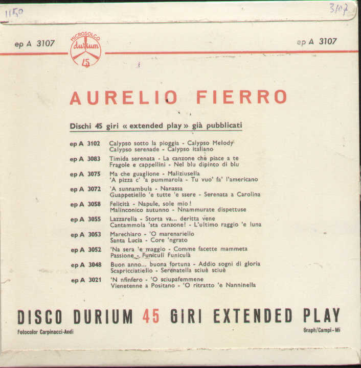 6° Festival Della Canzone Napoletana N.1