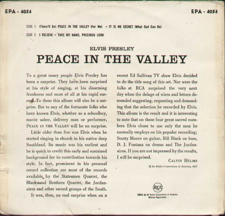 Peace In The Valley