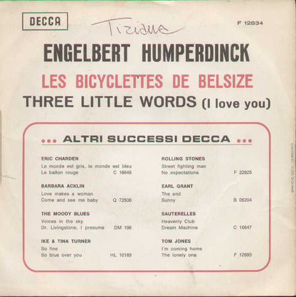 Les Bicyclettes De Belsize / Three Little Words I Love You