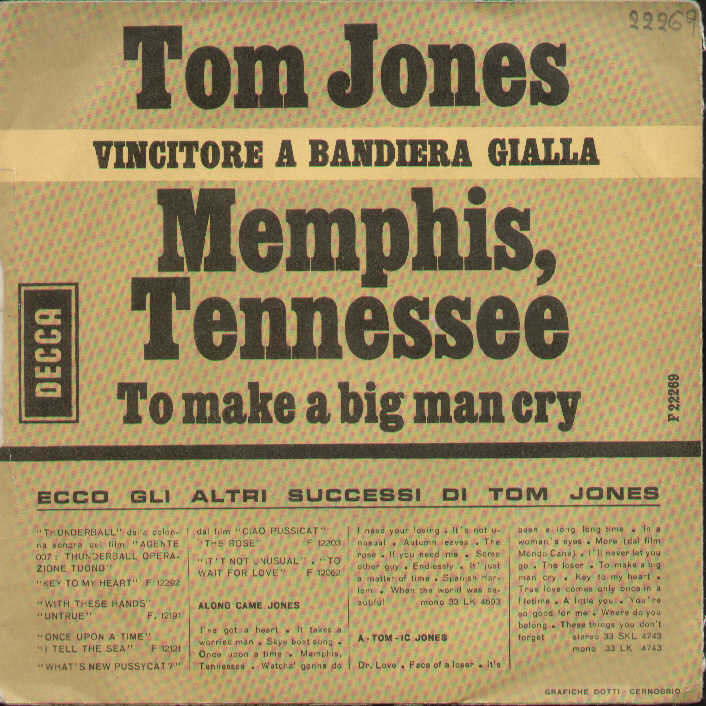 Memphis Tennessee / To Make A Big Man Cry