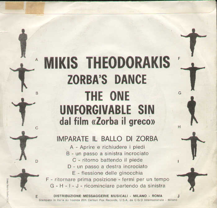 Zorba's Dance / The One Unforgivable Sin