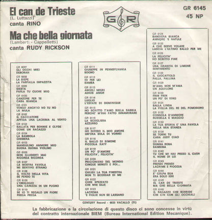 El Can De Trieste / La Sbornia