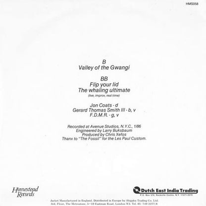 Valley Of The Gwangi / Flip Your Lid / The Whaling Ultimate