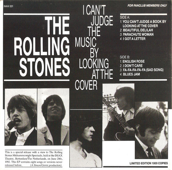 I Can't Judge The Music By Looking At The Cover Lmt.Ed.