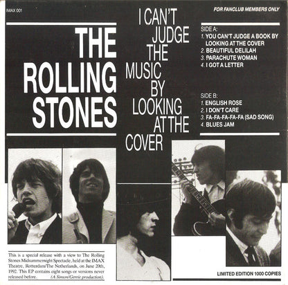 I Can't Judge The Music By Looking At The Cover Lmt.Ed.